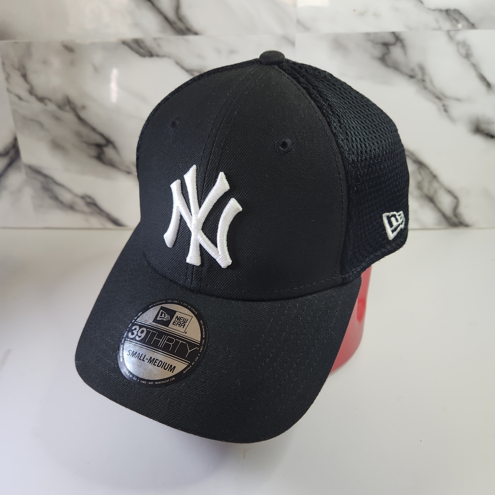 NY NEW YORK hat New Era Black Baseball Fitted Cap